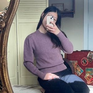 Isabel Marant Étoile purple crew neck knit sweater